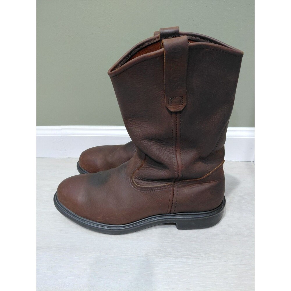 RED WING Leather Steel Toe Boots 2259 USA 10.5 D Work Boots Brown Leather